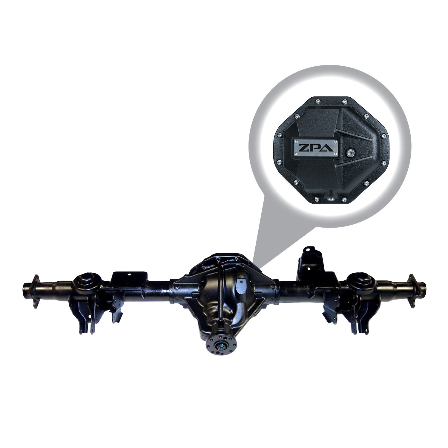 Zumbrota Performance Axle, Rear Axle Assembly, Chrysler 9.25, '09-'10 Ram 1500 Square Brake Flange, 4.56 Ratio, Duragrip