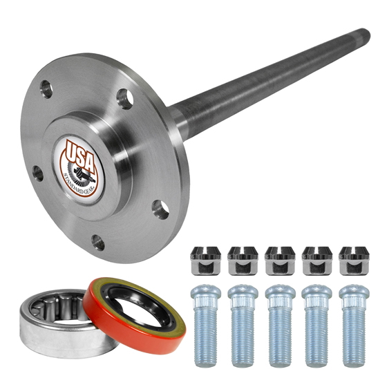 Rear Axle Kit Fits GM 8.5" Diff 28 Spline 5 Lug 33-7/16" Long