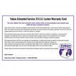 Yukon Extended Service (YES) Plan Warranty for Yukon Grizzly or Zip Lockers