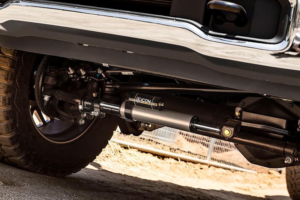 New From ICON: 2017 & Up Ford F450/550 Through-Shaft Steering Stabilizer